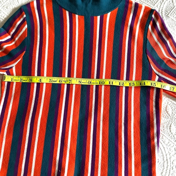 Victor Glemaud Cropped Long Sleeve Strip Sweater Sz XS - Picture 9 of 16